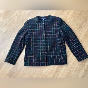 Preston & York Women’s Multicolor Blazer Classic Suit Jacket, size 16